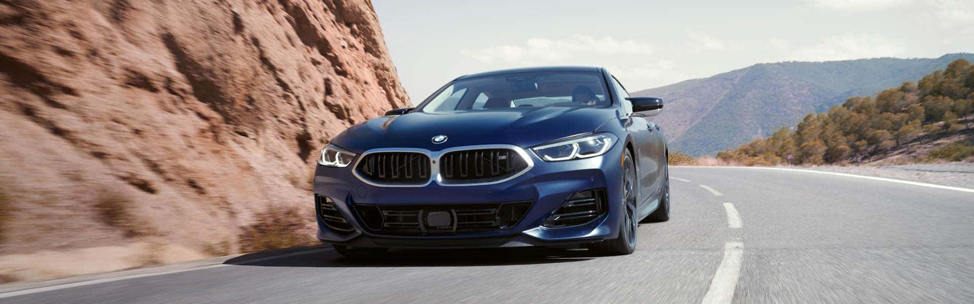 Luxury sedan on an open road